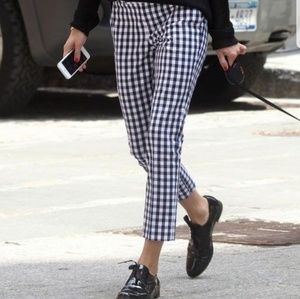 Elorie gingham cropped pants
